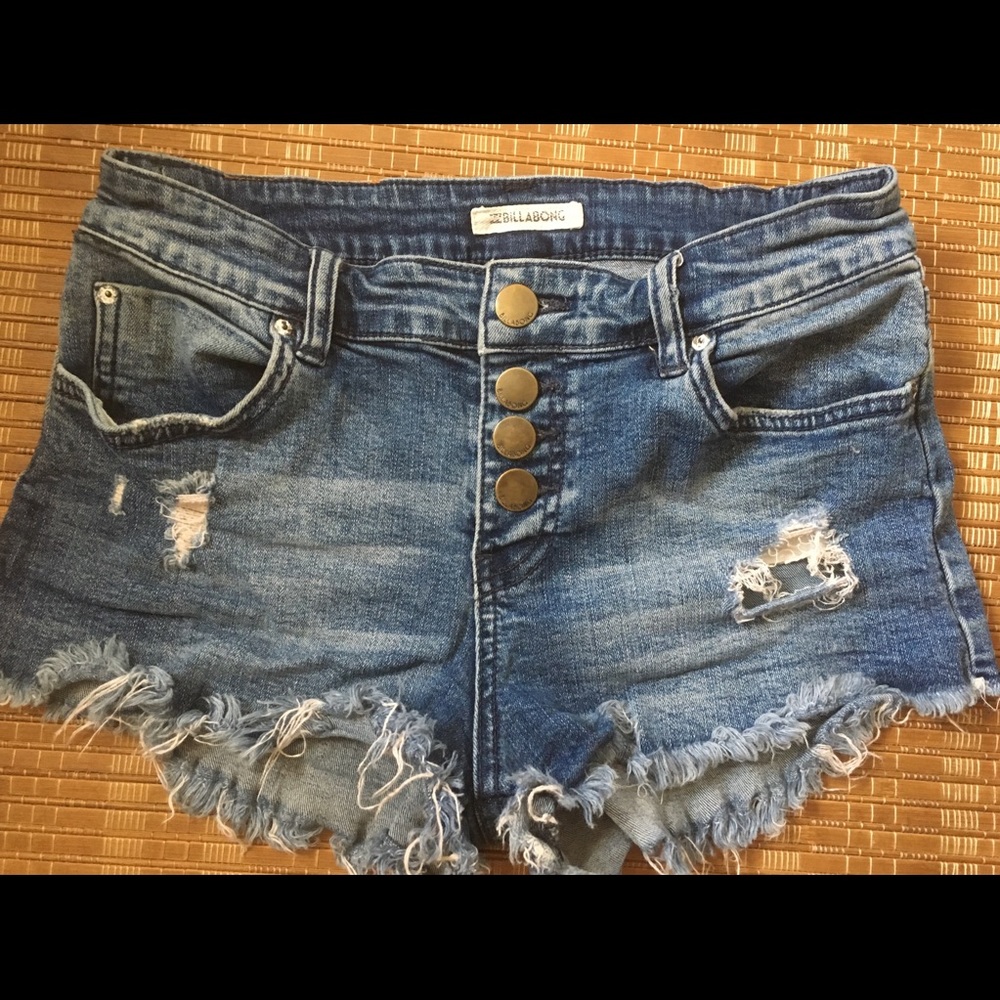Billabong High waisted denim shorts